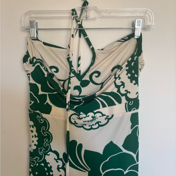 Metropark Green and Cream Patterned Dress - Picture 4 of 9